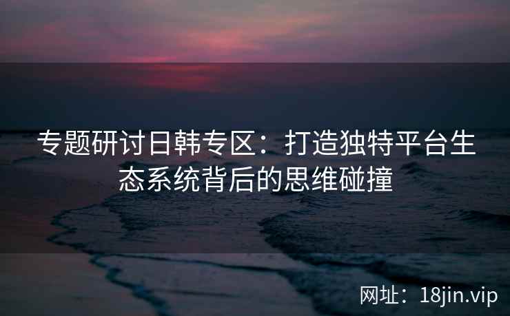 专题研讨日韩专区:打造独特平台生态系统背后的思维碰撞 专题研讨日韩专区:打造独特平台生态系统背后的思维碰撞
